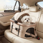 All-Terrain Pet Stroller, Lightweight Aluminum Frame, Beige, Shock Absorption Wheels