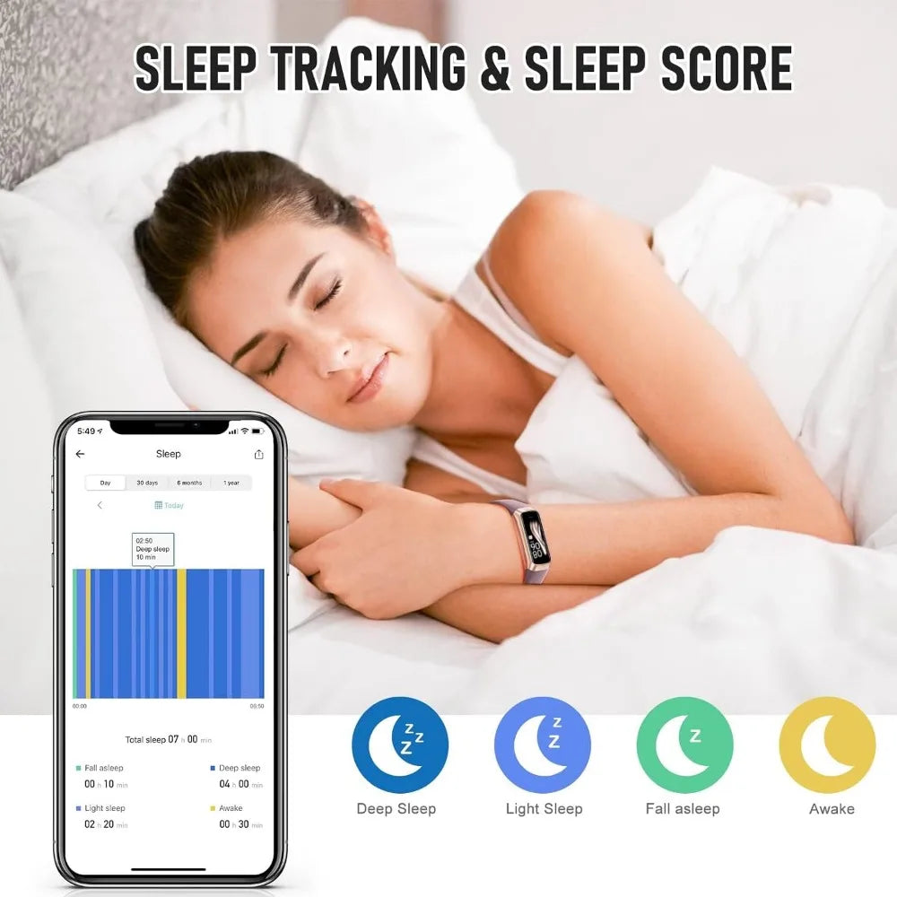 24/7 Heart Rate Monitor, Calorie and Sleep Tracker, 1.10" AMOLED Touch Screen Smartwatch for Men and Women