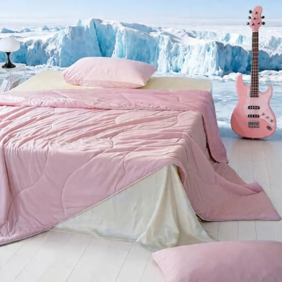 Cooling Comforter Set Size Lightweight Blanket for Hot Sleepers with Cooling Pillowcases 2-Piece Bedding Set for Night Sweats a