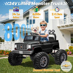 Licensed Chevrolet Cheyenne 24V Ride on Car 4X200W Motor Remote Control Decoration Streamer 24 Volt Ride on Toys for Kids