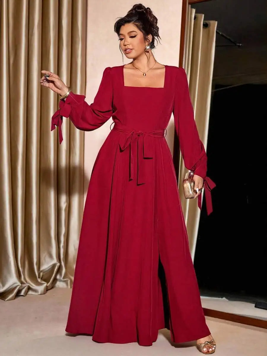 Plus Size Women Fall Dress For Christmas Halloween Occasion
