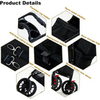 Double Dog Stroller or Medium Small Dogs and Cats Load-Bearing Up to 50lbs, Durable 360° Unil Wheels Lightweight One Hand oldale