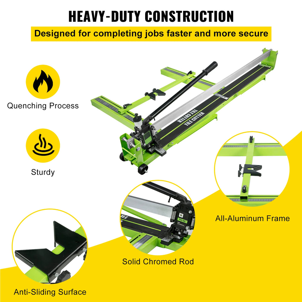 SucceBuy Manual Tile Cutter Infrared Laser Positioning Floor Push Knife Professional Hand Tool for Cutting Porcelain Ceramic