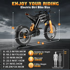 Electric Bike GT73 Off-Road Ebike 70Kmh 3000W Brushless Motor 58V30AH Lithium Battery New In Ebike Adult Electric Motorcycle