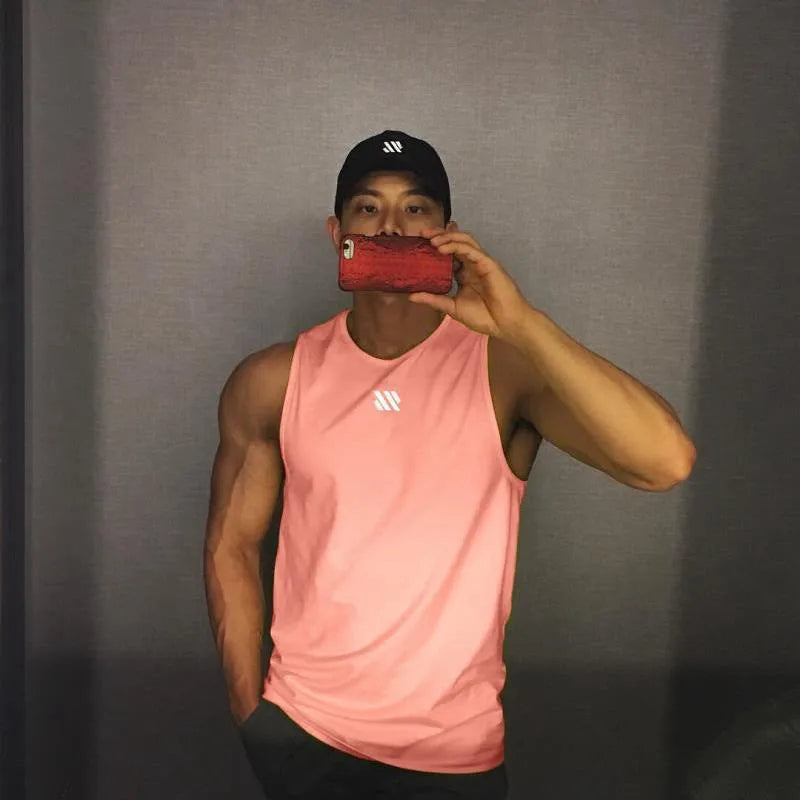 Gitf Men Bodybuilding Tank Tops Gym Workout Fitness Sleeveless Shirt Running Clothing Stringer Singlet Summer Casual Vest