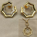 2025 New High-Quality Christmas Serrated Stackable Necklace and Earrings Set - Elegant and Simple Style