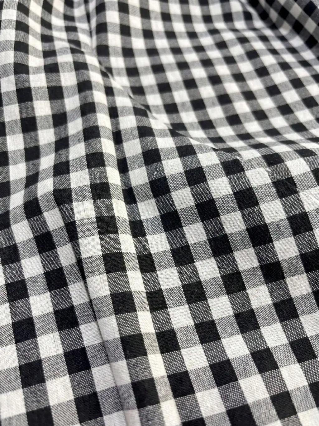 Pariaura 1960s Vintage Black And White Checkered High Waist Maxi Skirt,Summer Holiday Vacation Elegant Pleated A-Line Hem Draped French Gingham Chic Skirt