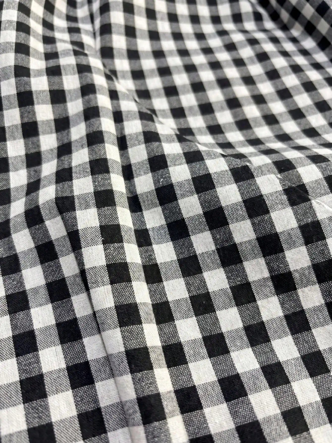 Pariaura 1960s Vintage Black And White Checkered High Waist Maxi Skirt,Summer Holiday Vacation Elegant Pleated A-Line Hem Draped French Gingham Chic Skirt