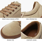 BENPAO Mens Casual Shoes Fashion Sneakers for Men Low Top Lace Up Canvas Shoes