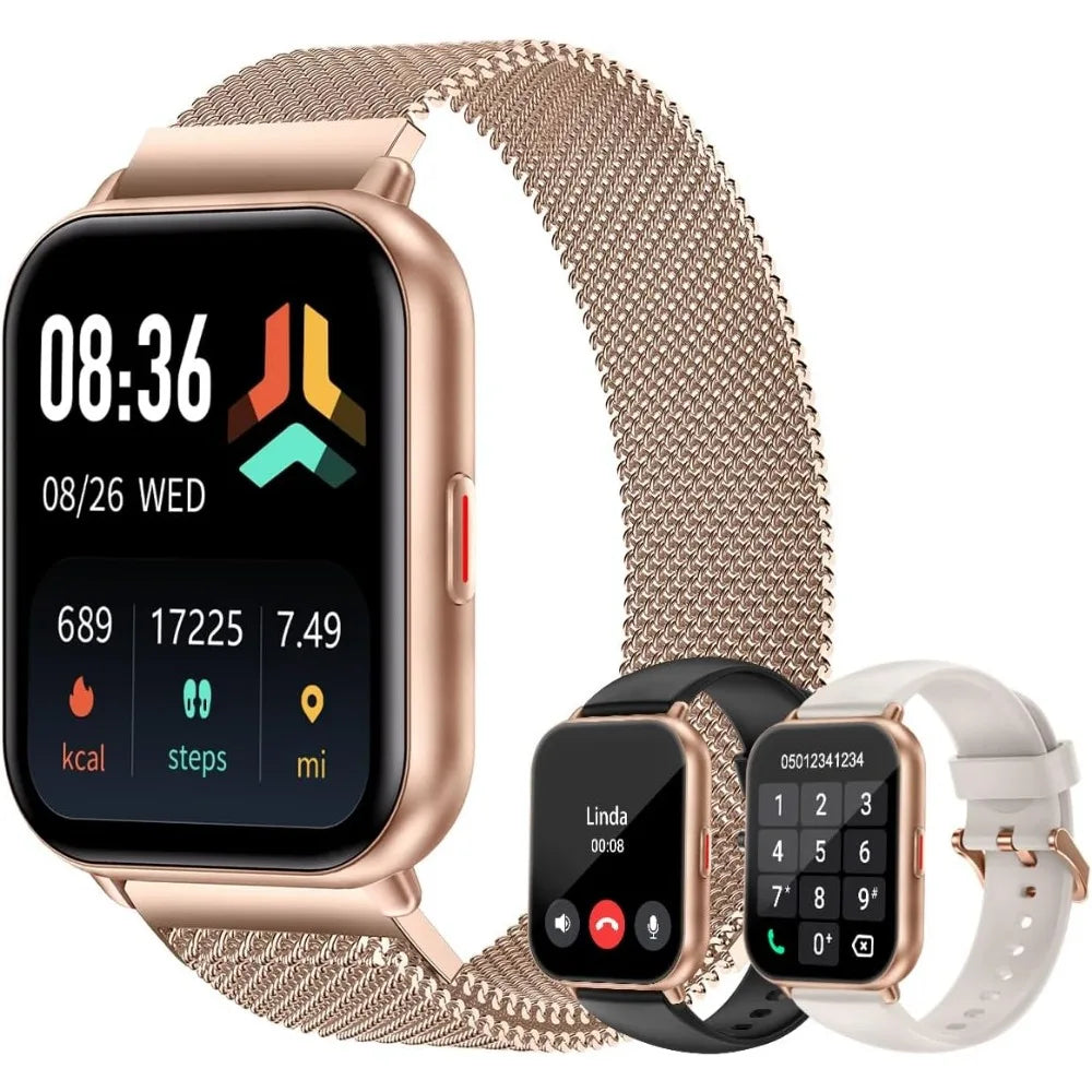 Smartwatches with Fitness Tracker, Heart Rate Monitor, and Multi-Sport Modes for Men and Women