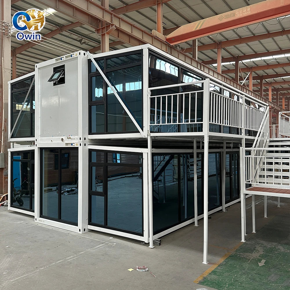 Folding Container House Modern Expandable Container Prefabricated Tiny House Modular Home Model