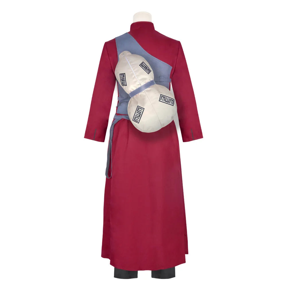 Anime Ninja Gaara Role Playing Costume Sand Dress Red Role Playing Performance Costume New Style