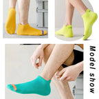 5/10Pairs Summer Socks Bright Color Mesh Ankle Socks Men Women Breathable Street Fashion Sports Mesh Thin Short Running Socks