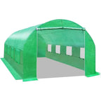 20' x 10' x 7' Greenhouse Cover for Outdoor Hot Garden House with Support Arches for Climbing Plants and Vegetables