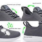 VAMJAM Men's Running Shoes Ultra Lightweight Breathable Walking Shoes Non Slip Athletic Fashion Sneakers Mesh Workout Casual Sp