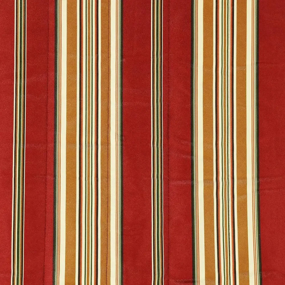 Double Hammock with Stand - 400 lbs Capacity for 2, 15-Foot Stand, Red Stripe Pattern