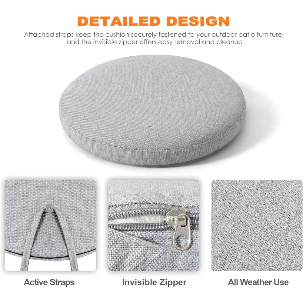 All Weather Cast Aluminum Bistro Set, Patio Table & Chairs, Umbrella Hole, Suitable for Yard, Garden, Balcony, Black