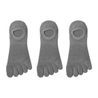 3 Pairs/lot Men's Socks Breathable Sweat Novelty Toe Socks Fashion Casual Breathable Finger Boat Sock High Quality Sox for Male