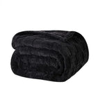 Fleece Throw Blanket 50"×60" for Couch Sofa Bed, Super Soft Cozy Plush Microfiber Flannel Blanket with 3D Checke Design Lightwe