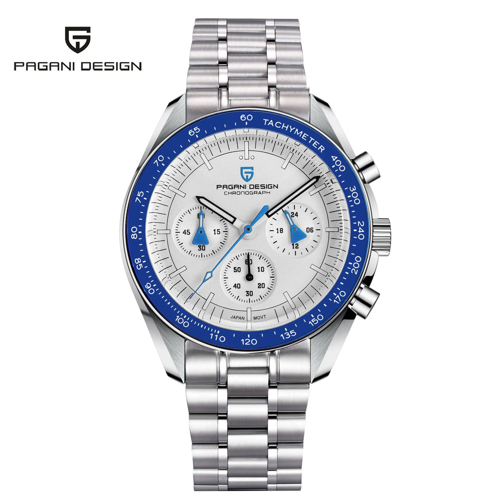PAGANI DESIGN 2025 New AK Project Men's Watches Luxury Quartz Wrist Watch For Men AR Sapphire Speed Chronograph Automatic Date