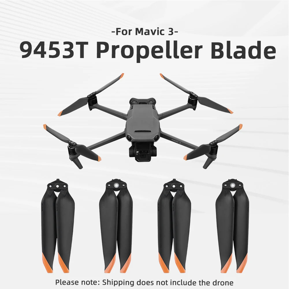 2 Pair 9453T Propeller Light Weight Screw Wing Propeller Blade Replacement Accessory for DJI Mavic 3/Mavic 3 Pro/Mavic 3 Classic