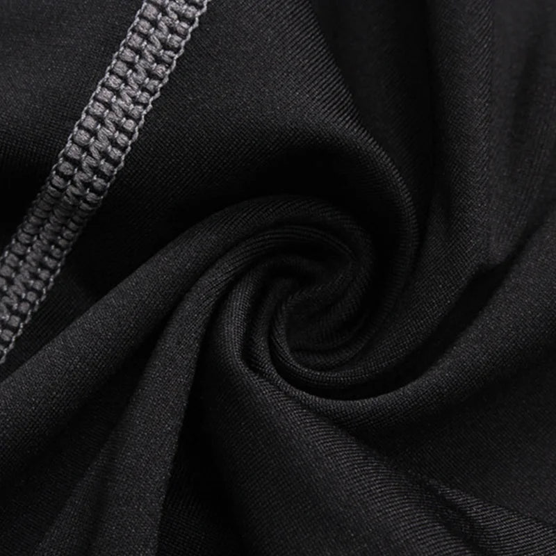 Sports Cropped Pants Running Gym Compression Elastic Waist Polyester Tight Slim All Season Men Capri Leggings