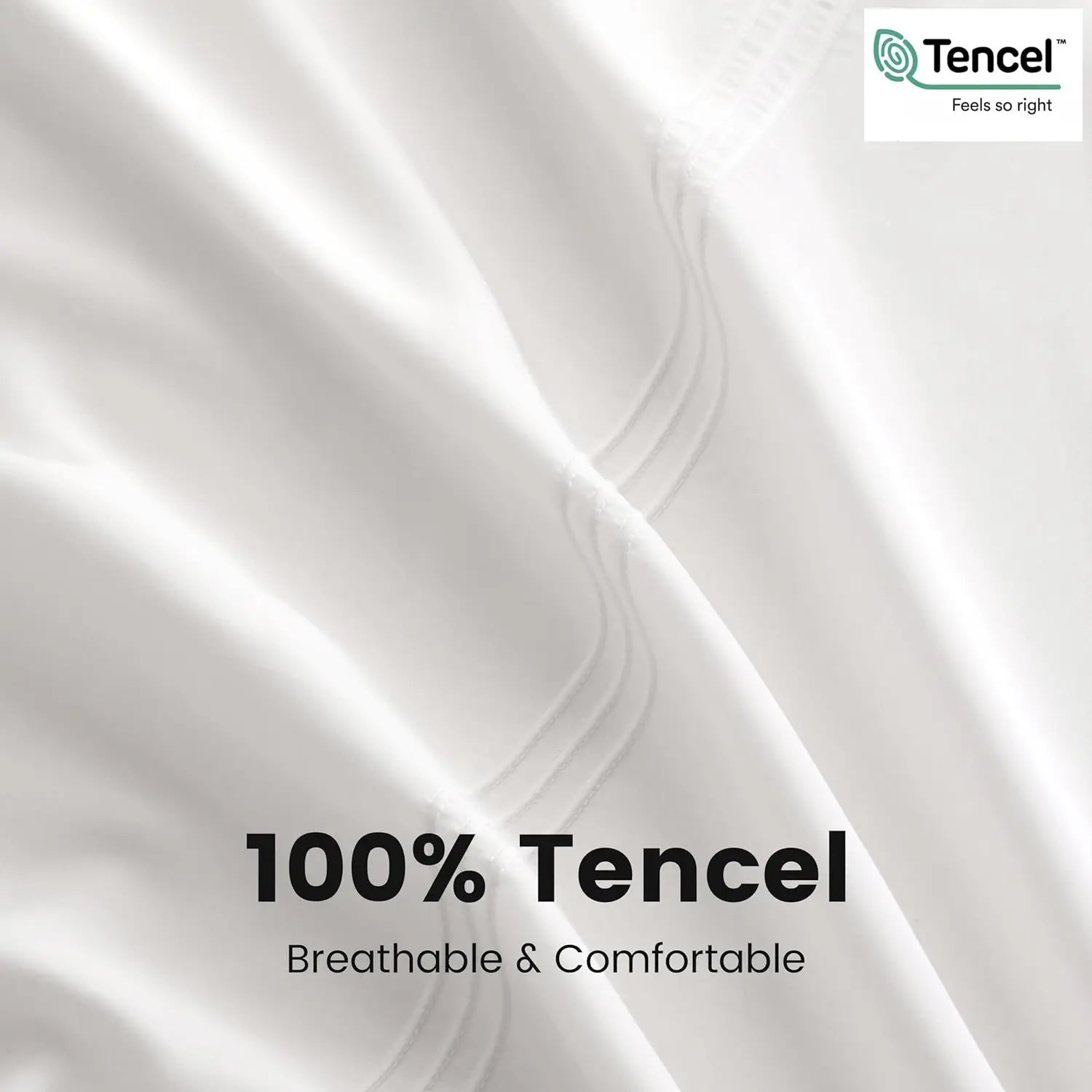 Simple&Opulence 100% Eucalyptus Lyocell Tencel Duvet Cover Set Cooling Breathable Soft Silky
