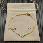 2025 New High-Quality Christmas Elegant and Simple Gold-Plated Round Bracelets and Necklaces Set - Valentine's Day Gift