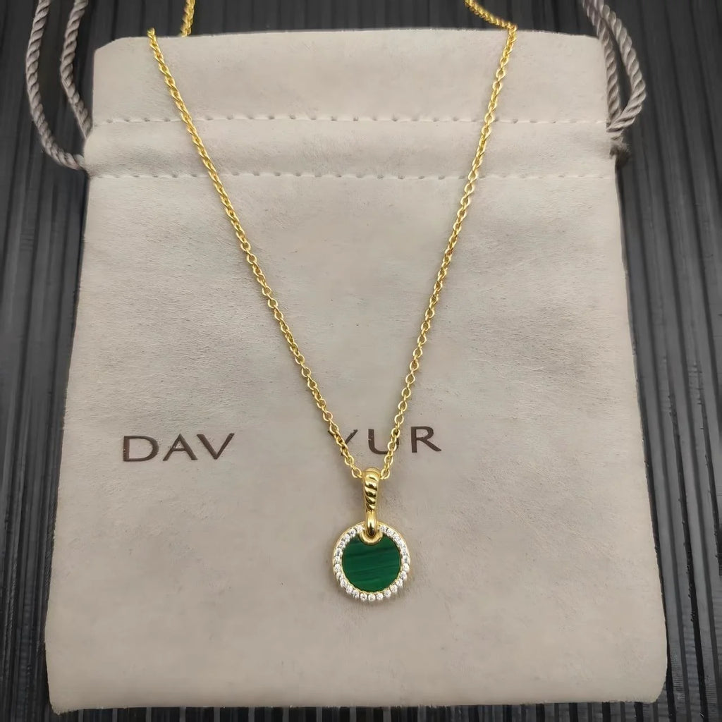 2025 New High-Quality Christmas Elegant and Simple Gold-Plated Round Bracelets and Necklaces Set - Valentine's Day Gift