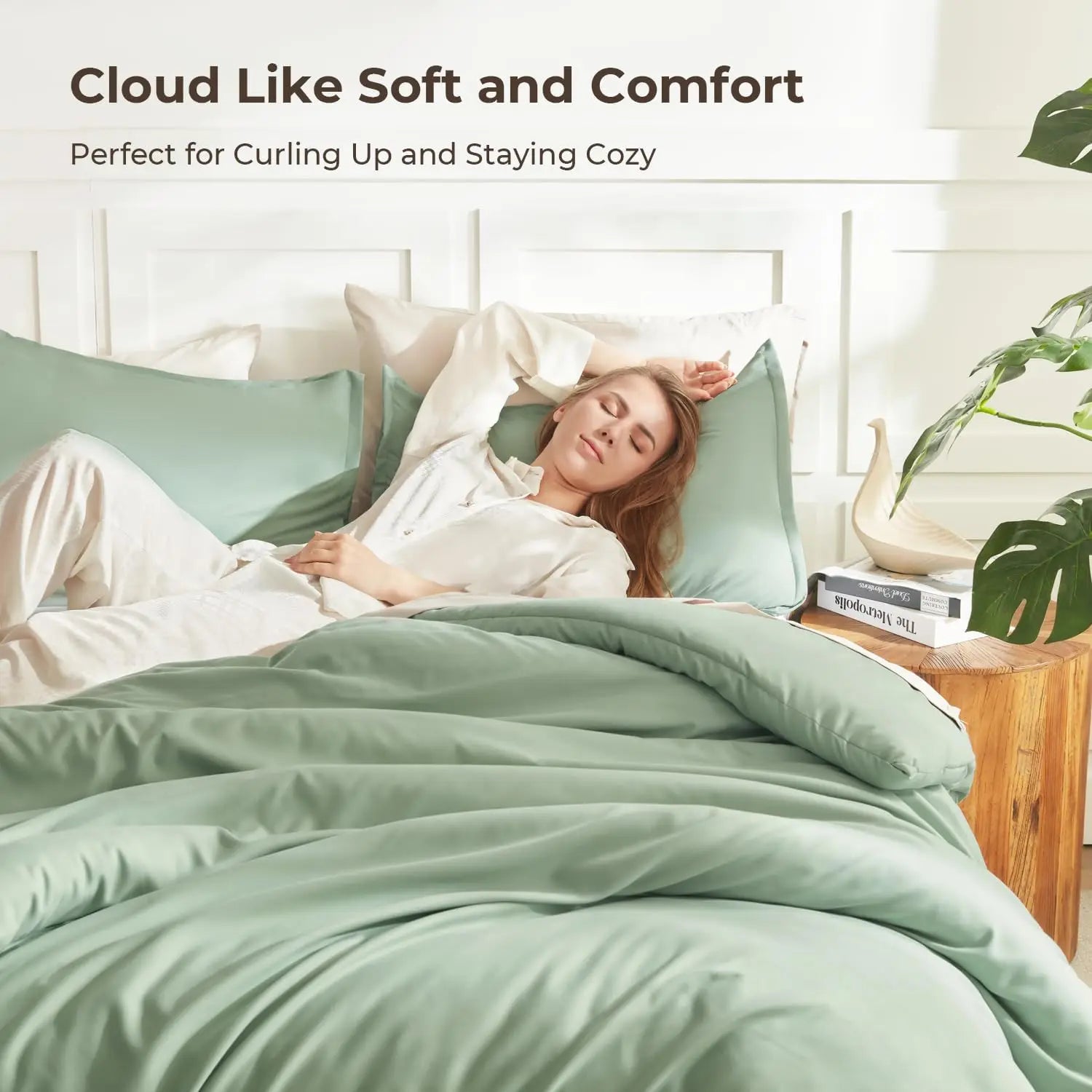 Luxury Soft 3-Piece Lightweight Comforter Set All-Season Fluffy Breathable Bedding Oversized King Queen Twin Size Solid Color Quilt with 2 Pillowcases Home Bedroom Decor Cozy Room Textiles Skin