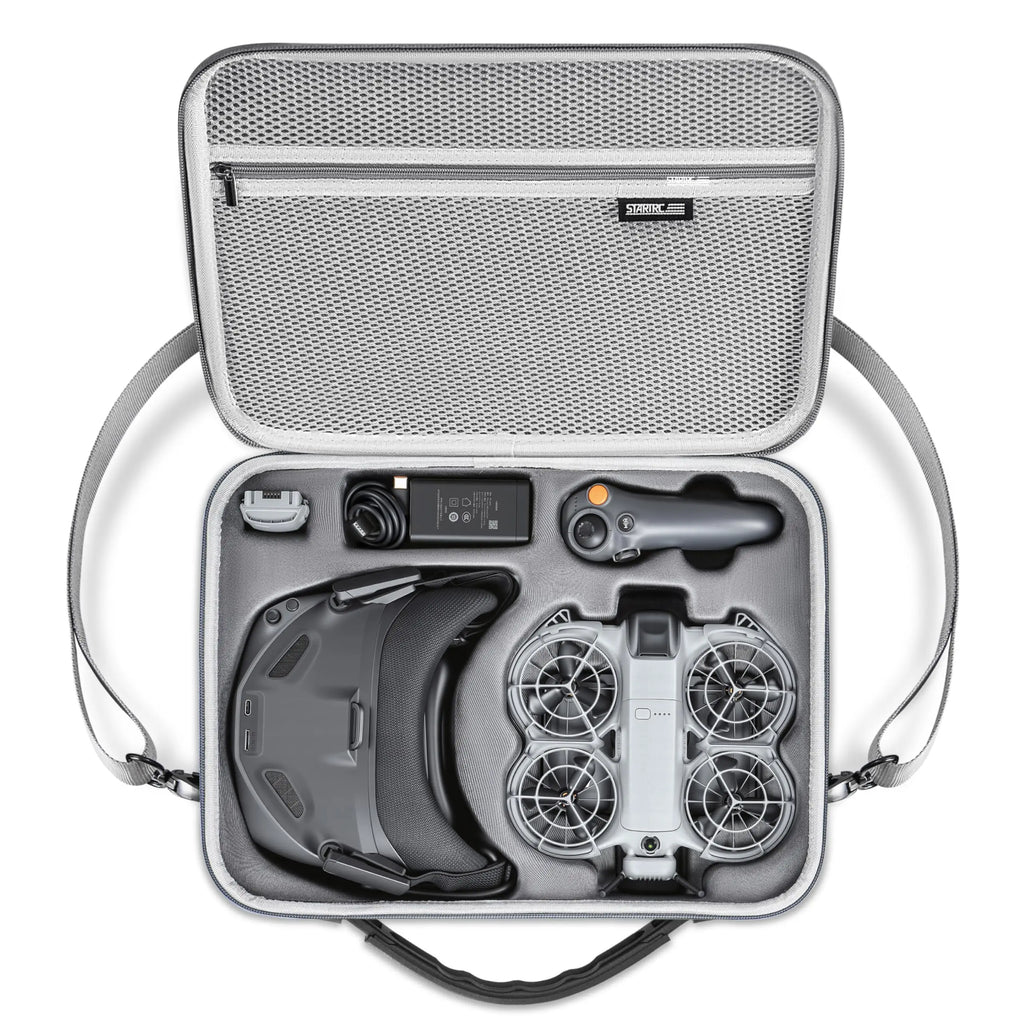STARTRC Carrying Case for Neo 2 Accessories, Portable PU Carry Bag for DJI Neo 2 Motion Fly More Combo for RC Motion 3, Goggles N3, Charging Hub