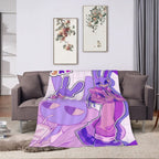 A-Amazing D-Digital Anime Circus Cozy Super Soft Flannel Blanket, Funny Game Theme Warm Throw Blanket For Living Room,Home Decor
