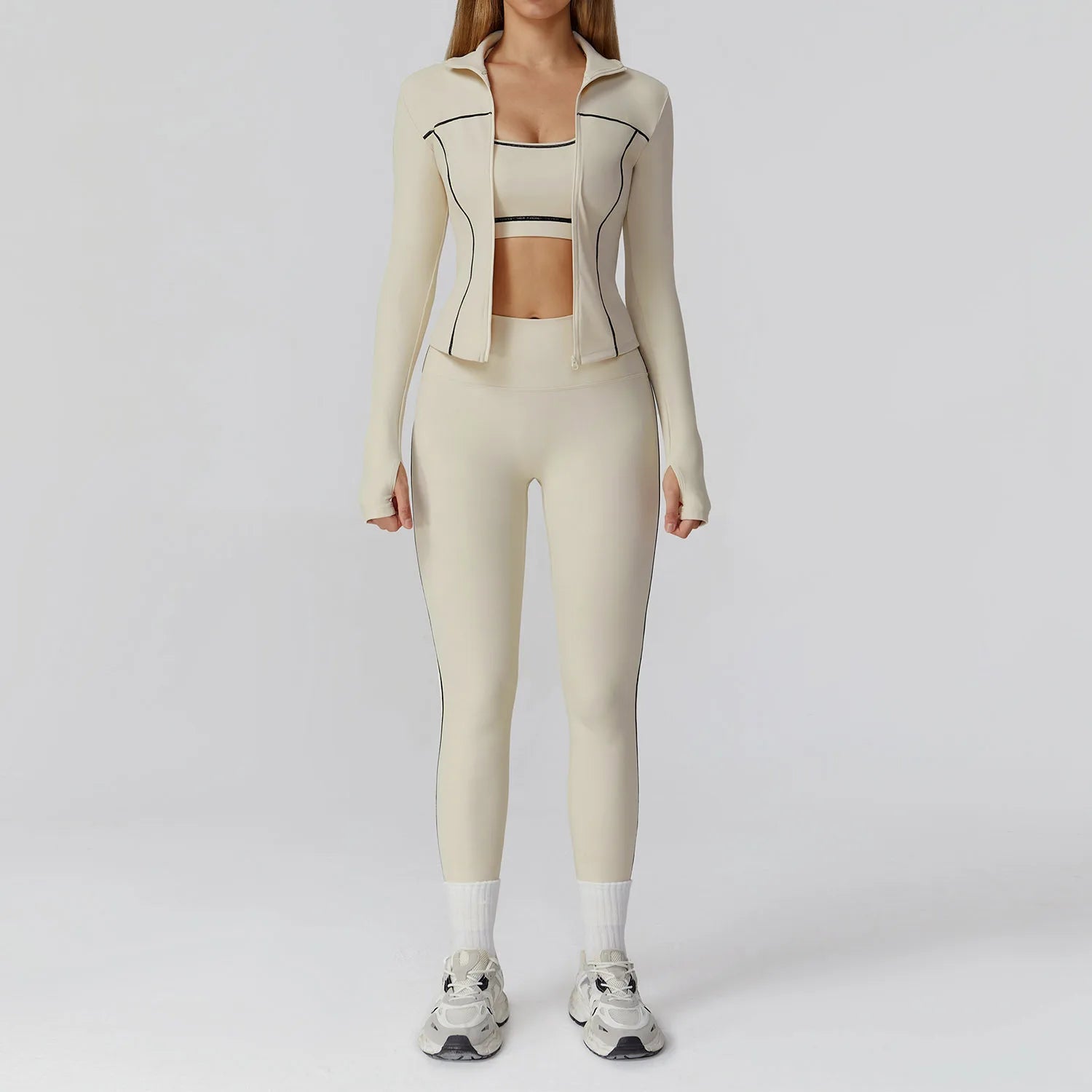 Yoga Clothes Set 2/3PCS Sportswear Gym Outfits Women Sports Set High Waist Leggings Fitness Suit Running Bra Workout Tracksuit