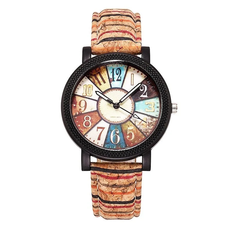 Women's Vintage Leather Quartz Watch, Casual Retro Wristwatch with Soft Genuine Band, Classic Dial, Luminous Needles, Waterproof Daily Use, Ideal Gift for Mom, Wife, Girlfriend on Any Occasion