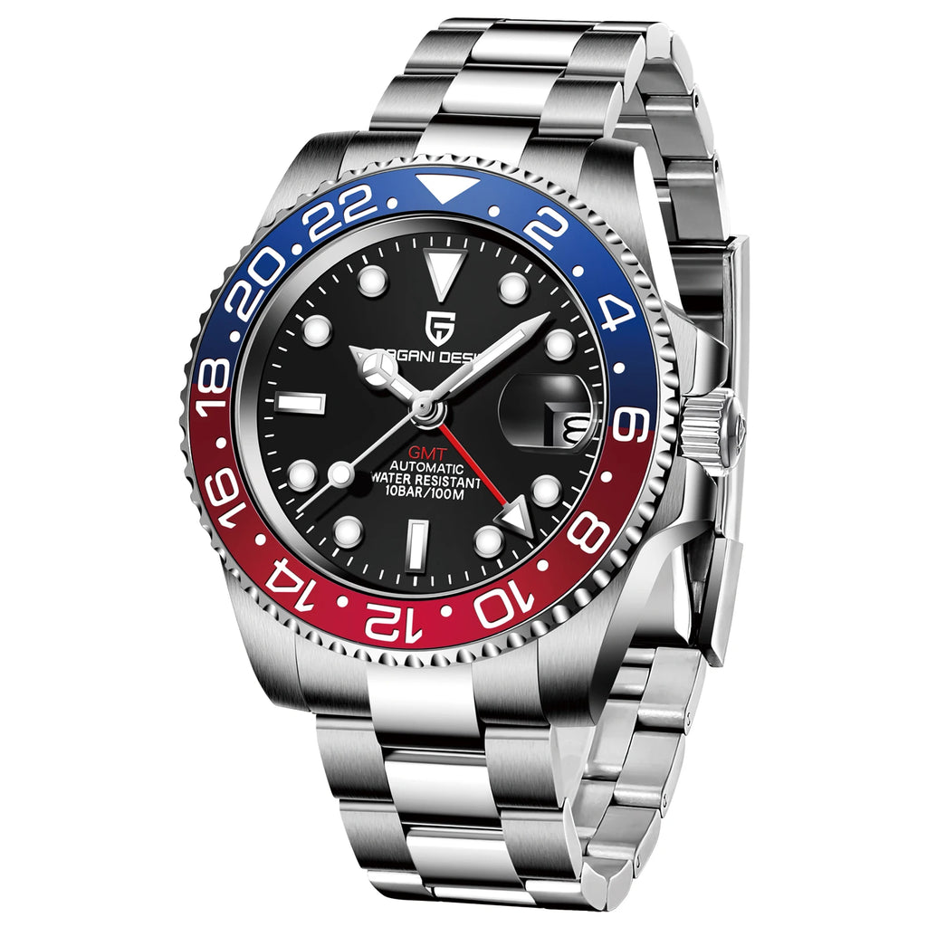 2026 PAGANI DESIGN New PD-1662 V5 Men Mechanical Watches Luxury Ceramic Bezel Automatic Watch 100M Waterproof GMT Watch for Men