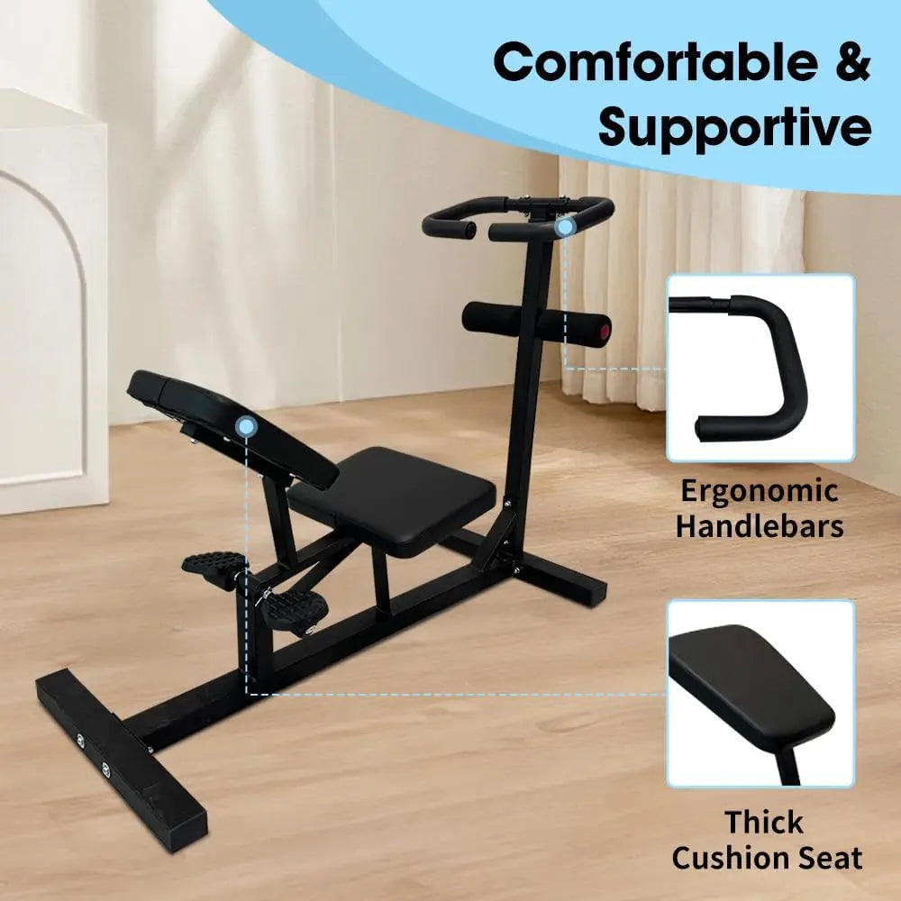 Home Gym Full Body Stretch Machine, PVC and Metal, Blue, Lumbar and Leg Stretch, Posture Correction