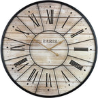 Decorative Large Metal Wall Clock for Living Room - Modern Farmhouse Wall Décor