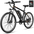 1000W Peak Brushless Motor Electric Mountain Bike, 40 Miles Range, 20MPH, 360Wh Battery, 7-Speed, 26 Tires, Front Suspension