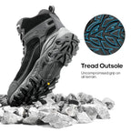 NORTIV 8 Men's Waterproof Hiking Boots Outdoor Mid Trekking Lightweight Mountaineering Shoes Paladin