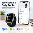 2.04" HD Smartwatch with Call and Health Features for Men and Women
