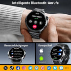 1.52" HD Fitness Tracker Watch with Blood Pressure, SpO2, Heart Rate, Sleep Monitor, 110 Sports Modes, 1000mAh Battery for Men