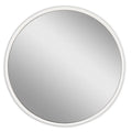 18-Inch Black Round Decorative Wall Mirror for Bathroom or Living Room