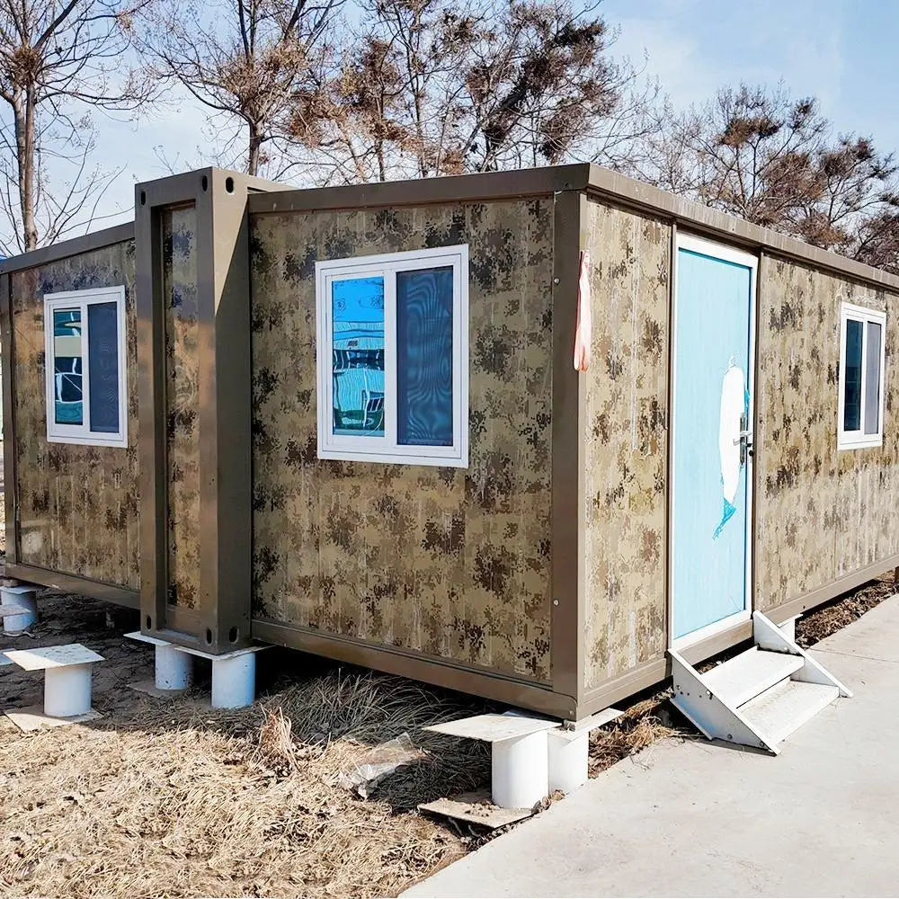 Customized Global Direct Sales 20Ft 30Ft Prefab Tiny Home Camping Modular Portable On Wheels Easy Installation Expandable Contai