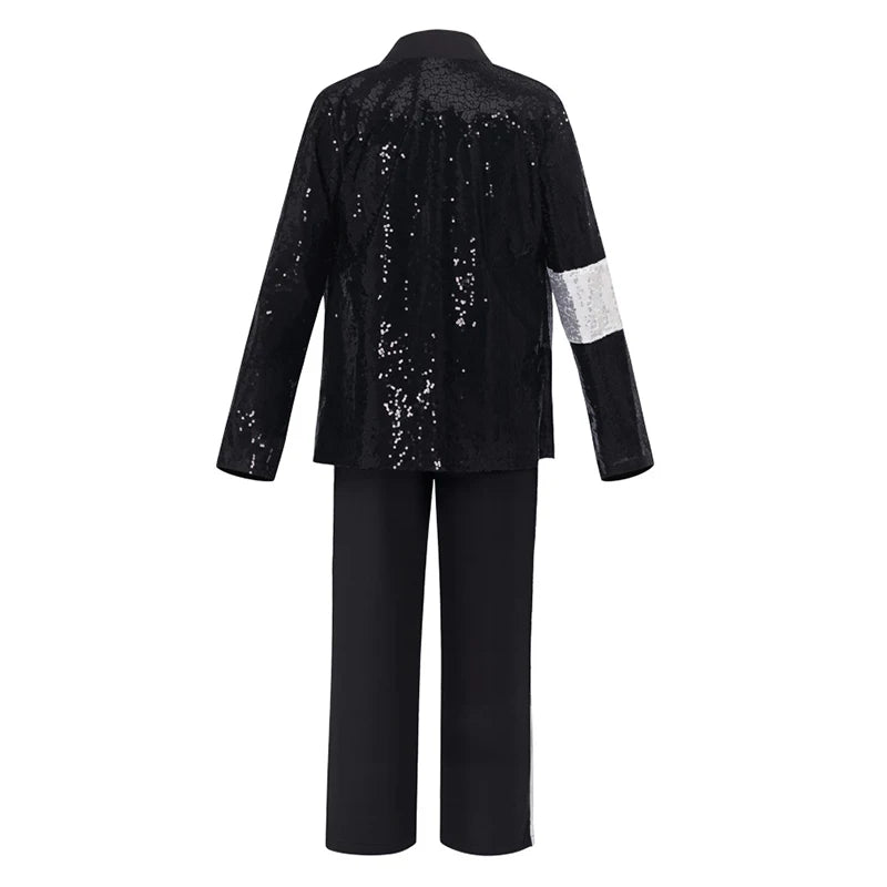 Halloween performance costume tap dance MJ dance performance costume Mike cosplay set imitates Easter party dress up new