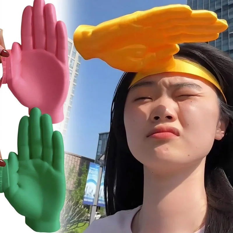 Creative Sunshade Hand 2026 New Funny Giant Hand Palm Sun Hat for Women Men Adjustable Novelty Photo Prop Summer Sunscreen Cap