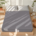 Astarexin Earthing Fitted Sheet, Organic Cotton Grounding Bed Sheet with Conductive Silver Fiber, Soft Home Bedding for Cozy Wellness Sleep