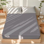 Astarexin Earthing Fitted Sheet, Organic Cotton Grounding Bed Sheet with Conductive Silver Fiber, Soft Home Bedding for Cozy Wellness Sleep