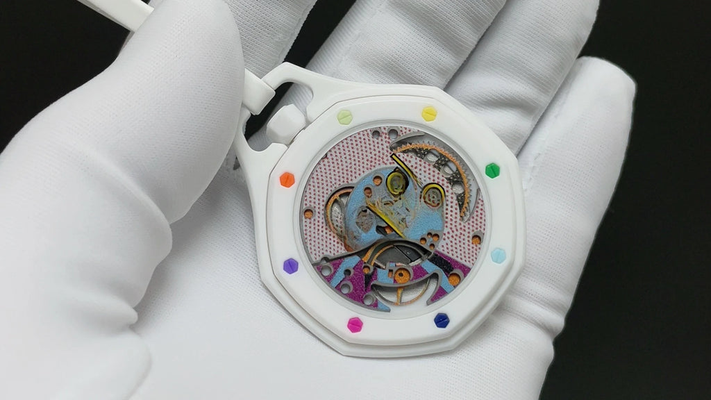 Customized luxury automatic mechanical watch with exquisite inheritance and hand carved dial