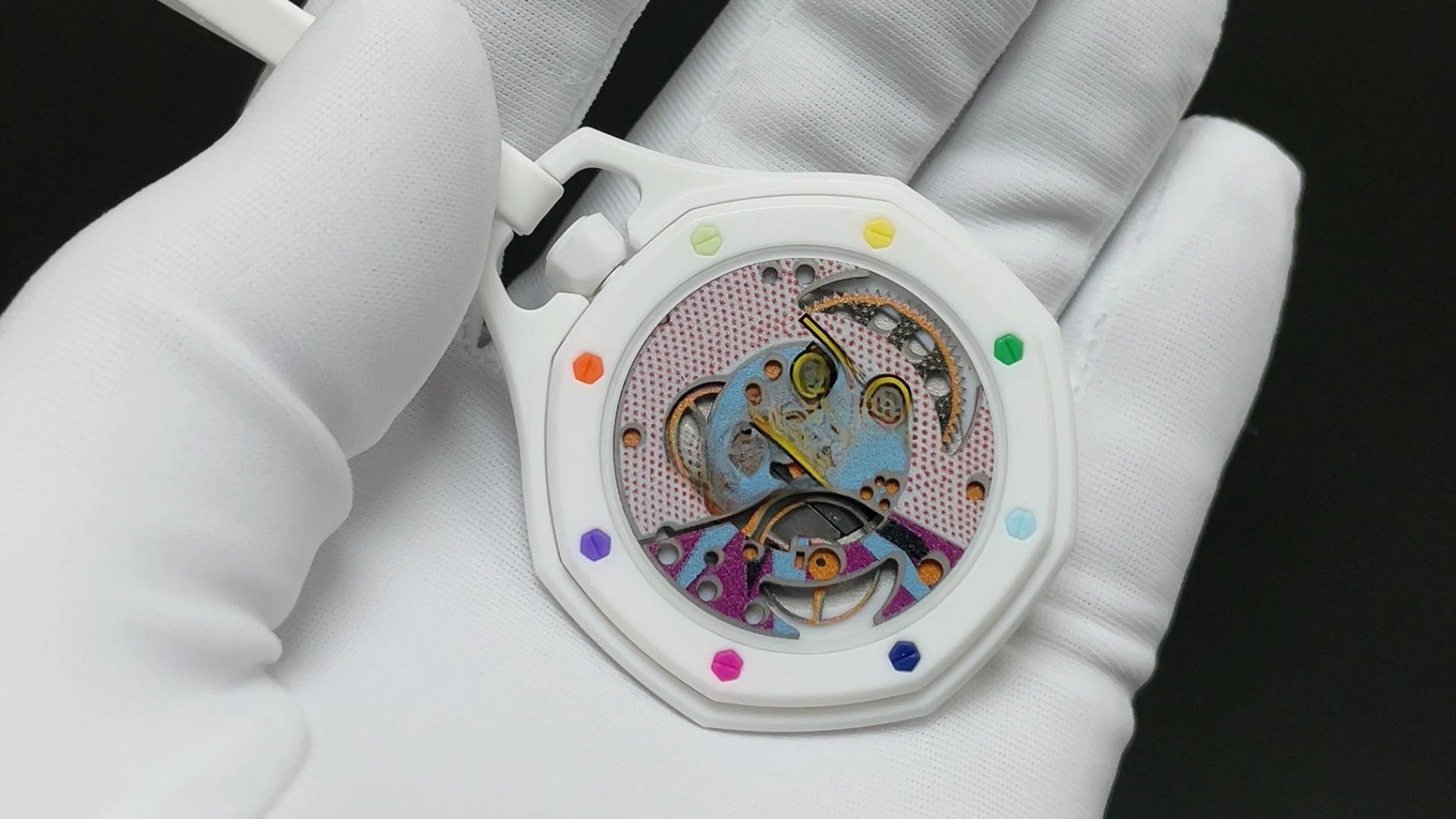Customized luxury automatic mechanical watch with exquisite inheritance and hand carved dial