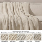 6-Layer Cooling Muslin Blanket King Size 104"x80", Lightweight Gauze, Breathable & Ultra Soft for Hot Sleepers, Bamboo Rayon & Cotton